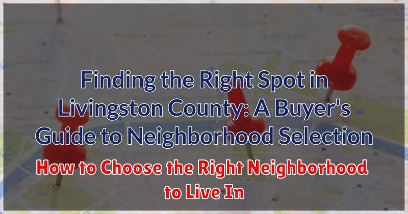 How to Choose the Right Neighborhood to Live In