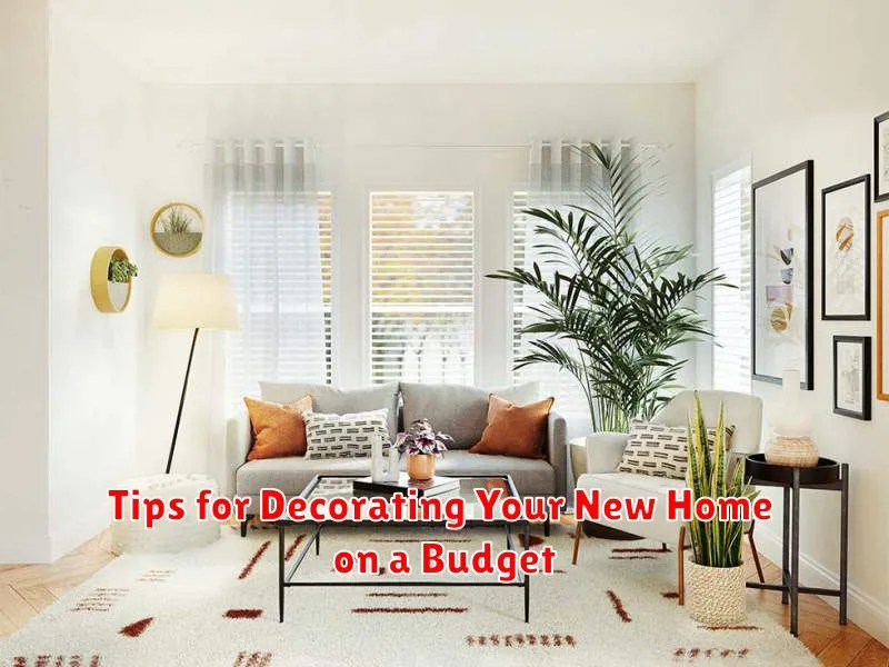 Tips for Decorating Your New Home on a Budget