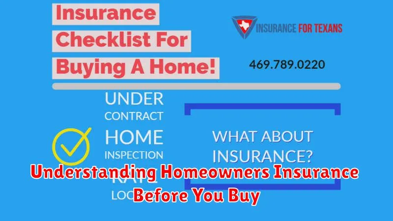 Understanding Homeowners Insurance Before You Buy